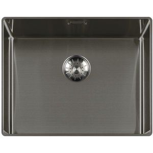 Lorreine 50SL1016-GUNMETAL Slim Design spoelbak: minimale rand, maximale bescherming