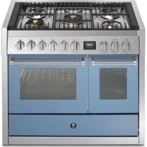 Steel GQ10SF-4M fornuis Genesi 100 - Gas fornuis | Model 2024-Mat blauw