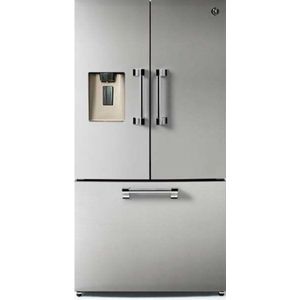 Steel AQFRB-9F koelkast Genesi 90 - French Door-Glanzend bordeaux