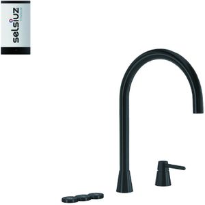 Selzius 350725 Osiris Design Cone Counter Sturdy Black Met Single Boiler Van Titanium 5 in 1