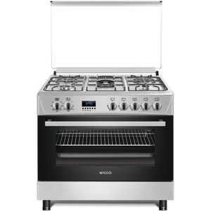 Wiggo__WO-E909R(XX) Serie 9 Vrijstaande Fornuis - Gasfornuis - Inox
