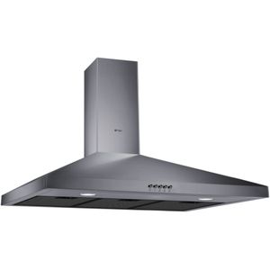 Wiggo WE-C930P(G) - Wandschouw Afzuigkap - 90cm - Grijs