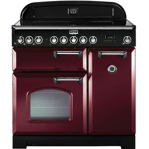 Falcon 100400511 Classic Deluxe 90 Cranberry Messing Inductie fornuis