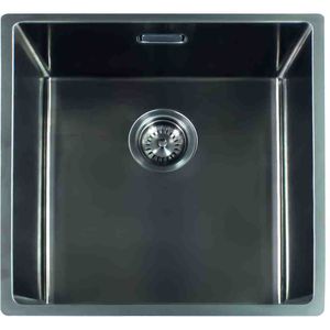 Lanesto 311615gm Enkel spoelbak Lanesto Urban 500 x 400 Gun Metal (615/645) Inleg