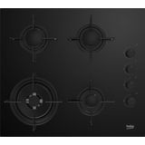Beko HILW 64120 S NL: 60 cm Gas Inbouw fornuis ( 3 Gasbranders en 1 Wokbrander )