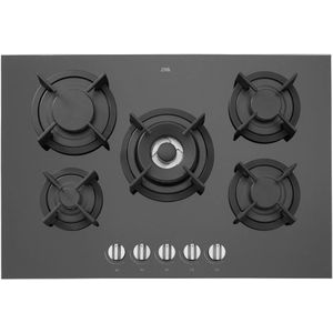 ETNA KGG673ZTA Gas-op-glas kookplaat met wokbrander (73 cm)