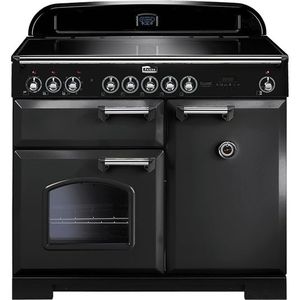 Falcon 100413711 Classic Deluxe 100 Charcoal Black Messing Inductie fornuis