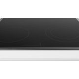 Bosch NKN645GA2E Serie 4, Elektrische kookplaat, 60 cm, bedieningspaneel op de oven, Zwart, opbouwmontage met rand