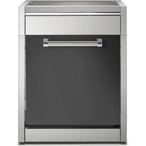 Steel GQLS-7 Genesi Modular System Werktafel met Vaatwasmachine en Deur | Model 2022-Mat antraciet
