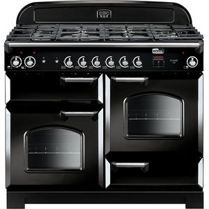 Falcon 130320100 Classic 110 Zwart Chroom Gas fornuis