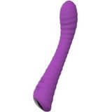 Sex HD Sunshine - oplaadbare, geribbelde G-spot vibrator (paars)