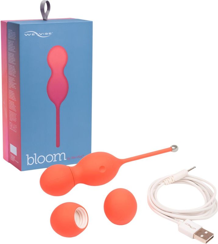 We-Vibe Bloom - Kegelballetjes met verwisselbare gewichten (oranje)