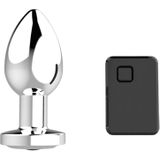 Sunfo - draadloze, radiografische anale vibrator (zilver)