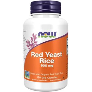 Now Foods - Rode Gist Rijst - 600 mg - 120 V-Caps