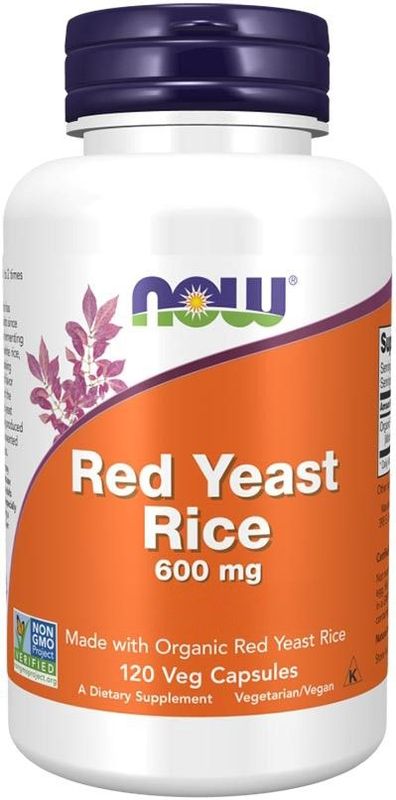 Now Foods - Rode Gist Rijst - 600 mg - 120 V-Caps
