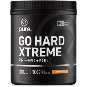 Pure - Go Hard Xtreme - Pre-Workout - Ongezoet - 300g