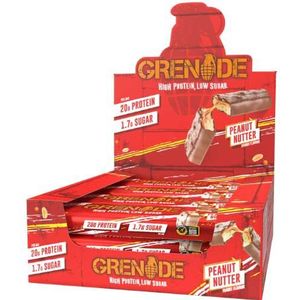 Grenade Protein Bars 12repen Peanut Butter