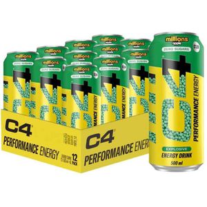 C4 Carbonated 12x 500ml Millions Apple
