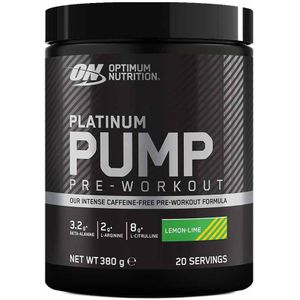 Optimum Nutrition Platinum Pump Pre Workout - Lemon Lime - 380 gram (20 Servings)