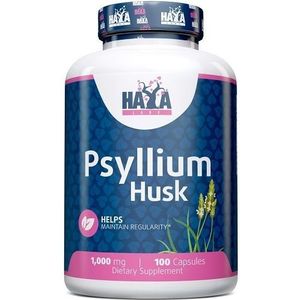 Haya Labs - Psyllium Husk - 100 Caps - Laxeermiddel - 500 mg per Capsule