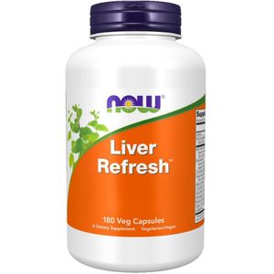 NOW - Liver Refresh - Supplement - 180 Veg Capsules - Ondersteunt Levergezondheid