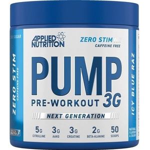 Applied Nutrition - Pump-3G - Pre-Workout - Icy Blue Raz - 375g