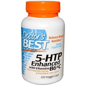 5-HTP, Enhanced with Vitamins B6 & C 100mg 120v-caps