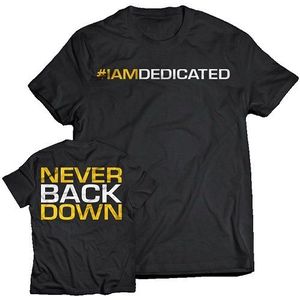T-Shirt Never Back Down Maat S