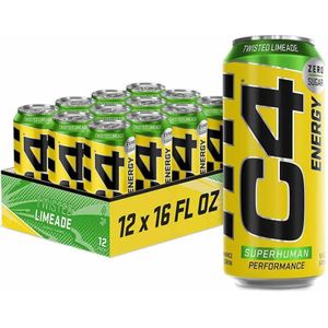 C4 Carbonated 12x 500ml Twisted Limeade