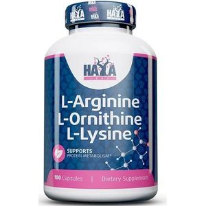 L-Arginine, L-Ornithin & L-Lysine Haya Labs 100caps