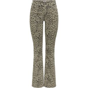 ONLY - ONLBLUSH MID FLARED LEO DNM DOT CS - Dames - Jeans