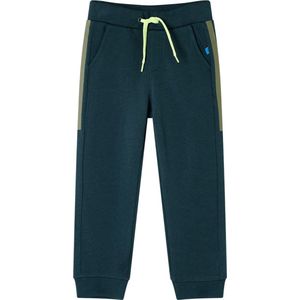 vidaXL - Kinderjoggingbroek - Mosgroen - Met Trekkoord