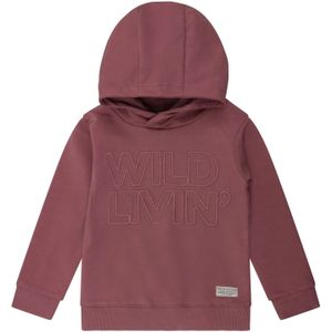DAILY7 Hoodie Wild Livin Truien & Vesten Jongens - Sweater - Hoodie - Vest- Bordeaux - Maat 86