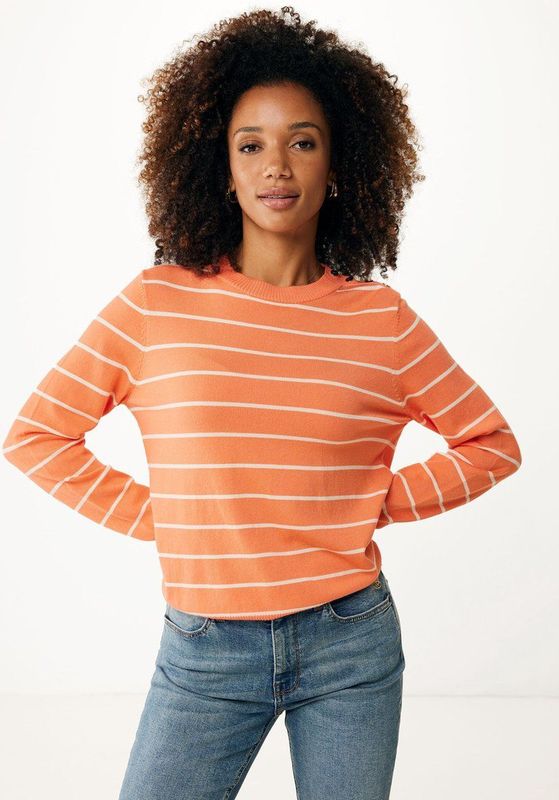 MEXX Trui  beige / lichtoranje