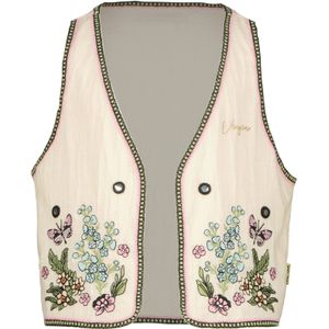 Vingino Meisjes Gilet Tamira Macroon white - Maat 164