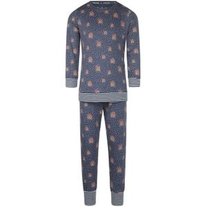 Charlie Choe meisjes pyjama ao Rainbow en Dots Navy