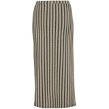 Vila - Vihella Jaquard - MIDI Rok - Zwart