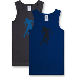 Sanetta - Onderhemd Set van 2 - Jongenshemden - Katoenmix