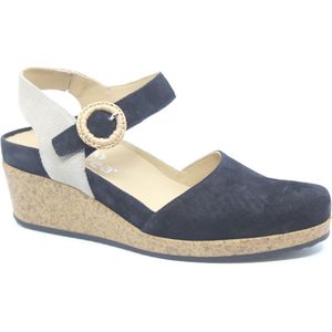 Durea - 5919 - Slingbacks - Zwart - Wijdte G