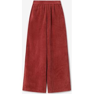 Sissy-Boy - High Waist Corduroy Broek - Donkerrood - Wide Leg Fit