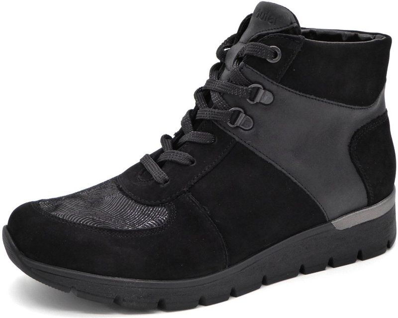 Waldläufer - OrthoTritt - Veterboot - Zwart - Wijdte K