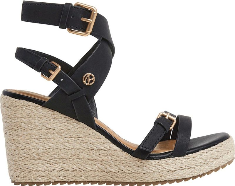 Wayna Straps - Hoge Plateau Sandalen - Meerdere Bandjes - Metal Gespsluitingen