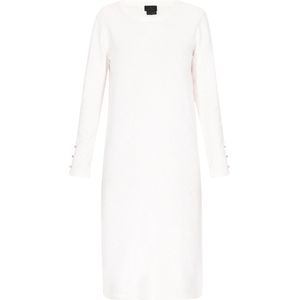 DreiMaster - Classic - Gebreide Jurk - Offwhite - 3/4 Lengte
