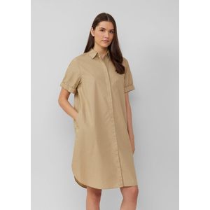 Jurk - Popeline - Met Steekzakken - Halflange Pasvorm