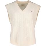 Gant - 4805429 - Gebreid Vest - Beige - Vrouw