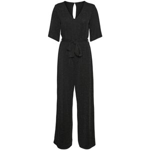 VERO MODA - Vmkanva Ss Glitter JRS - Jumpsuit - Zwart