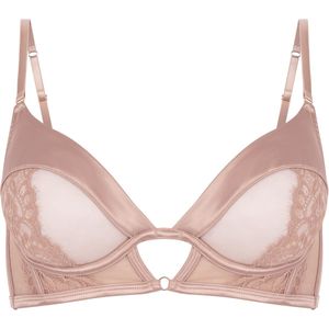 Hunkemöller - Nisha - Longline Beugel Bh - Beige - Niet-voorgevormd