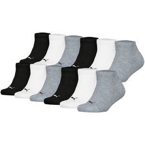Puma - Sokken Plain Sneaker - Effen - 12-pack - Kinderen