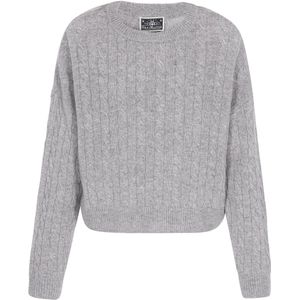 DreiMaster - Maritim - Trui - Grijs Gemêleerd - Lange Mouw - Ronde Hals