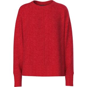 Pieces Trui Pcmalou Ls O-neck Cutline Knit Noos 17156727 Goji Berry/melange Dames Maat - L